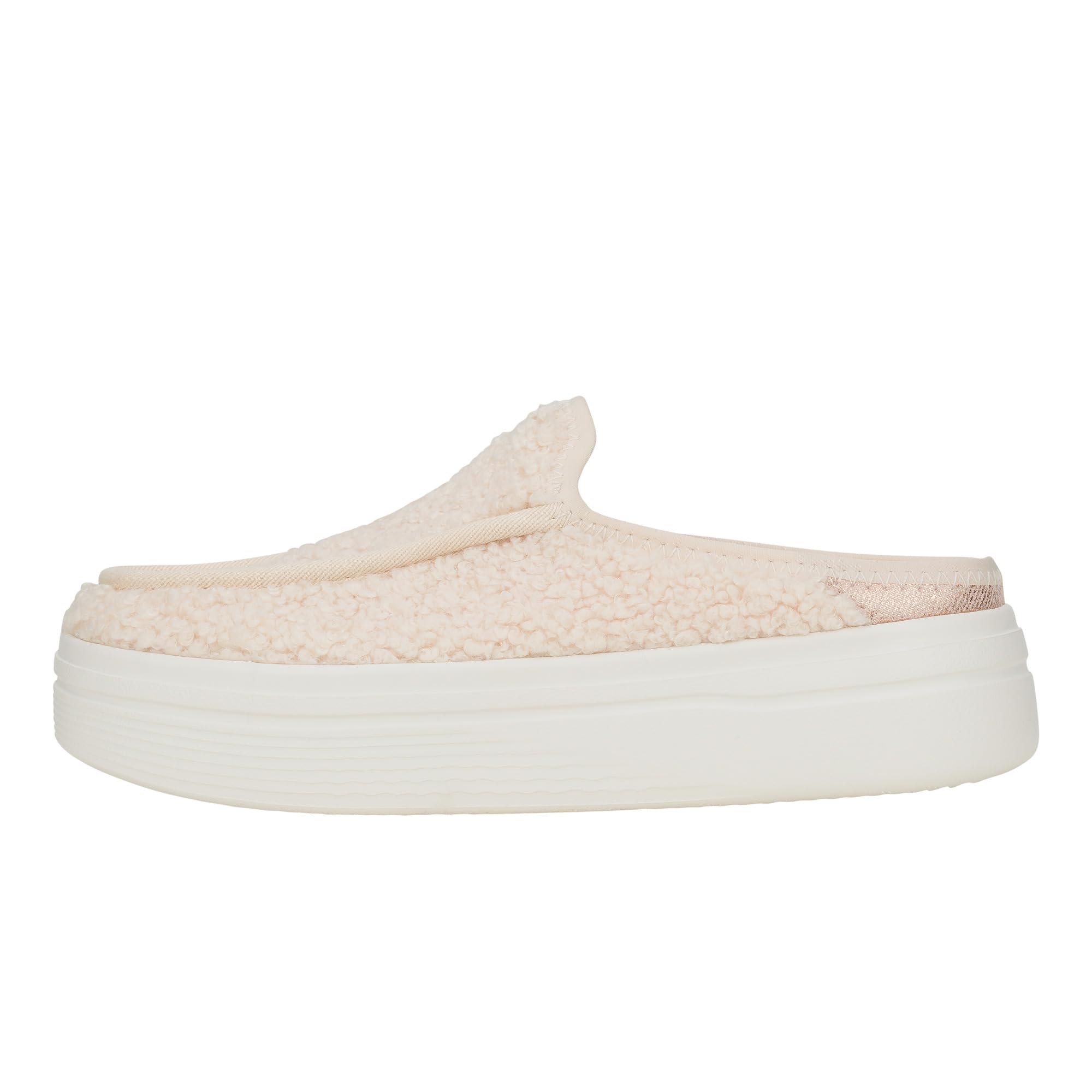 HEYDUDE Austin Lift Cozy Blush Size 12, Women’s Shoes, Slip-on Loafers, Comfortable & Light-Weight Image