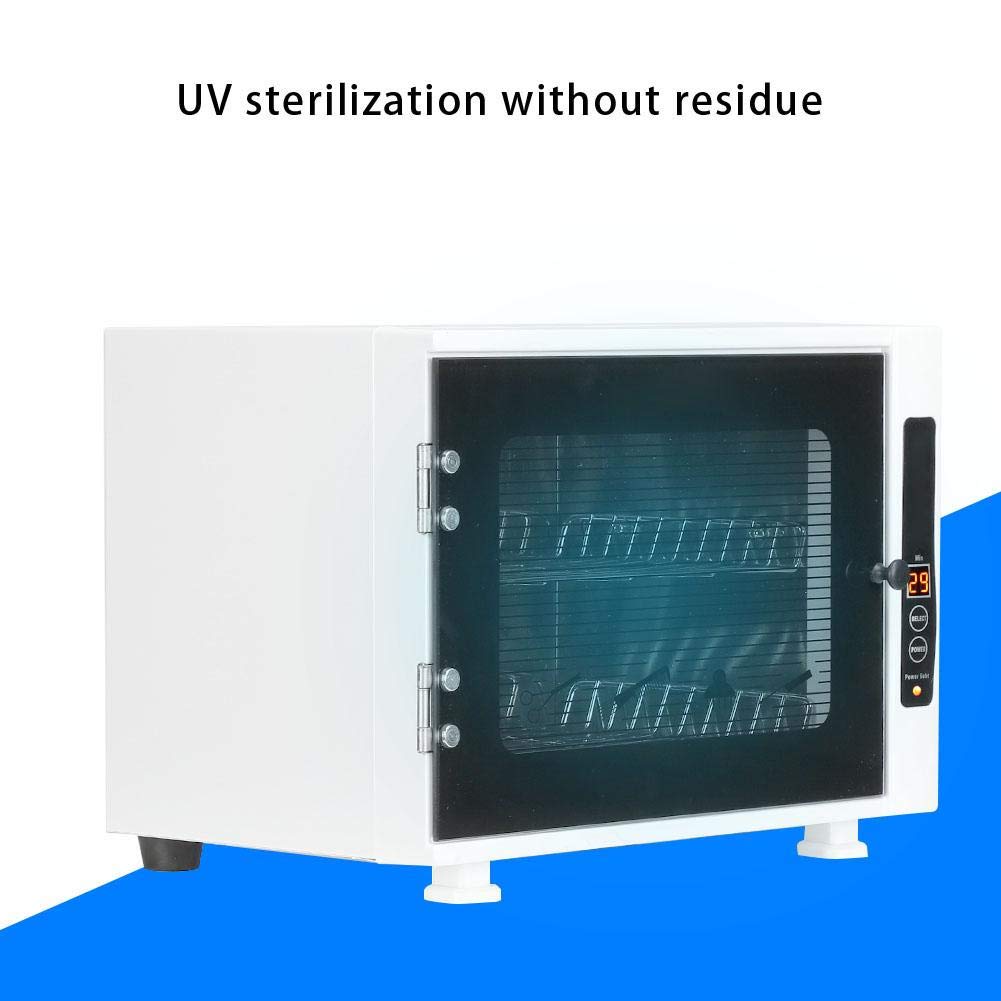 Purple Lamp Cleaning Cabinet, O3 Cleaning Cabinet Machine for Nail Tools Scissors Towel with LCD Screen and Timer Settings for Salon, Hotel, Spa: Beauty