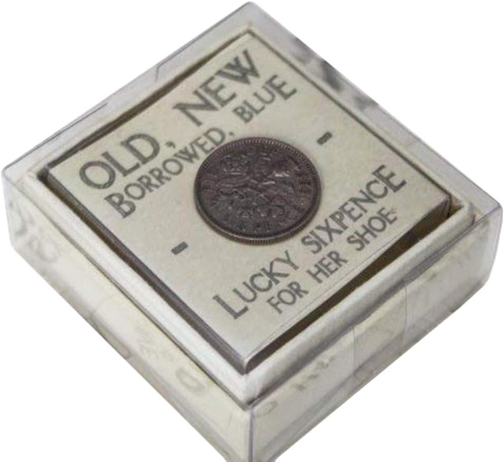 Lucky Sixpence For Her Shoe Small Box, Blue, 7 x 7 cm - Image 4