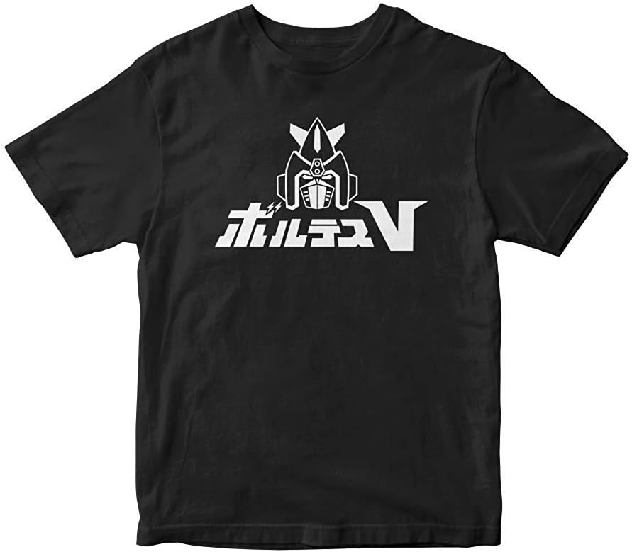 FTUYZ Men's Chodenji Machine Voltes V Mech Anime Manga Fashion Print Graphic T-Shirt