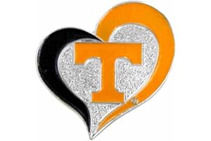 aminco NCAA unisex-adult Swirl Heart Pin