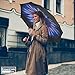 Inverted Umbrella with Reverse Folding Self Standing Design, Large 8 Panel Double Layer Windproof, UV Protection, Hands Free C-Hook Handle, Drip Free Travel Sized (Blue Flowers)