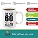 Gift a Cup 60th Birthday, Women, Happy, Funny, Male, Mens, Unique, Gag, Novelty Experience | Premium 11oz Coffee Mug Gift Set