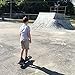 RIMABLE Kids Plastic Complete Skateboard Black