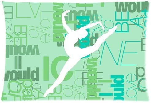 Custom Fashion Gymnastics Pillowcase Standard Size 20x30 (two sides)