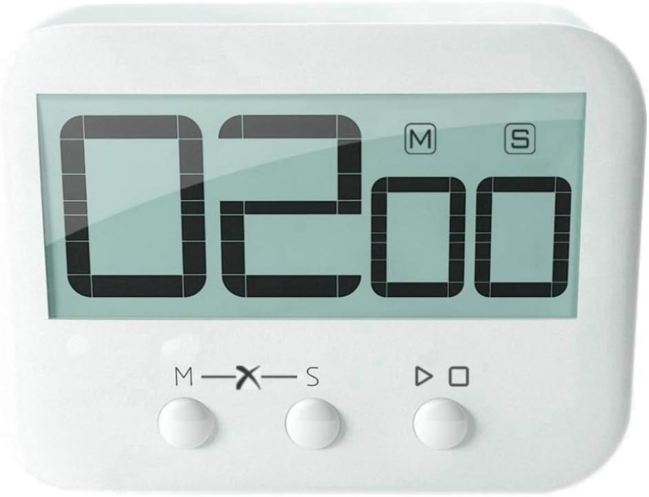 Eco4us - Digital Kitchen Timer, Food Timer, Multi- Purpose Timer, Countdown Function, Stopwatch Function