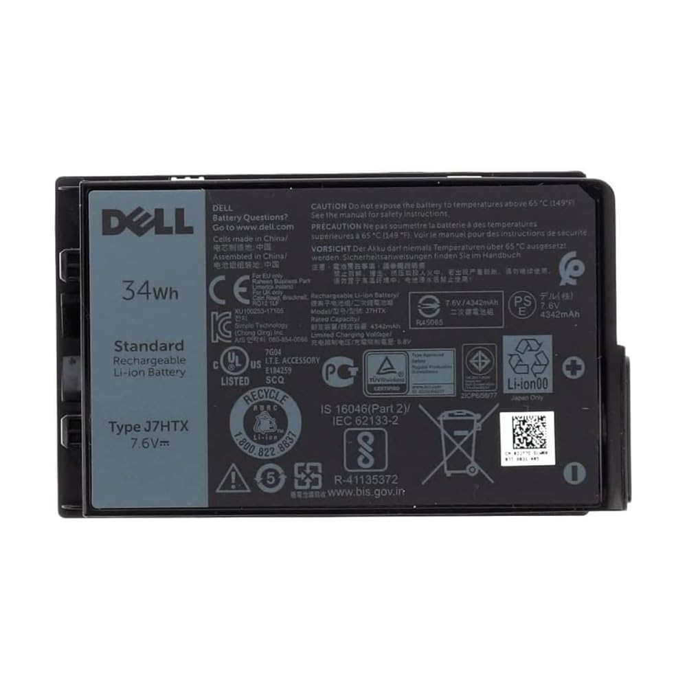 Dell Battery, 34WHR, 2 Cell, Lithium Ion, 02JT7D (Lithium Ion)