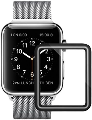 Apple Watch Screen Protector 38mm, iWatch Tempered Glass Screen Protector, Anti-Scratch Scratch Resistant, Full Coverage Scratch Proof Screen Film for Apple iWatch 38mm Series 1/2/3 [1 Pack]
