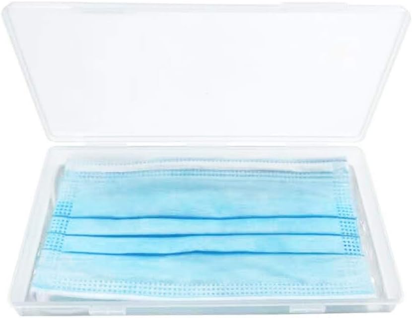 fublousRR5 Mouth Face Cover Box, Portable Travel Rectangle Dustproof Mouth Face Cover Storage Container Box Carry Case
