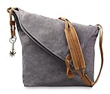 Fansela(TM) Men Women Summer New Oversized Retro Canvas Hobo Crossbody Satchel Bag Messenger Handbag