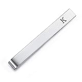 HONEY BEAR Mens Initial Alphabet Letter Tie Clip