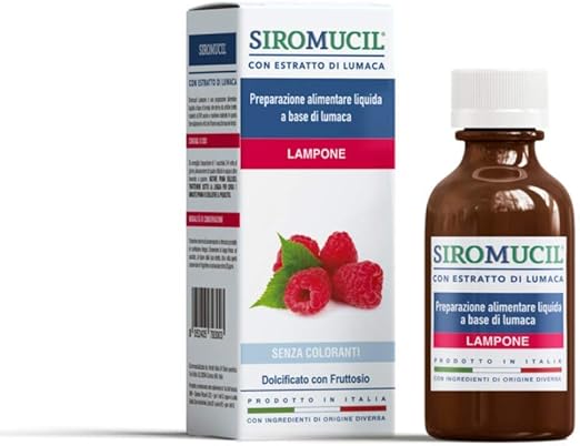 Siromucil sciroppo fluidificante con estratto di lumaca gusto lampone - 150 ml 501