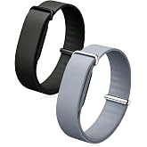 2 Pack Band Compatible with Google Fitbit Air Screenless Activity Tracker, Soft Silicone Replacement Strap, Waterproof Sport Wristband, Adjustable Fitness Tracker Band for Men Women