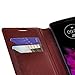 LG G4 Case, Deluxe Black Pu Leather Folio Wallet Flip Case Cover with Kickstand for LG G4 (Black Slim Wallet)