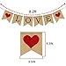 LOVE Burlap Banner | Valentines Day Decorations | Valentines Garland | Valentine Photo Props | Engagement Banner Decorations | Wedding Banner Decorations | Anniversary Banner Decorations