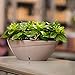 Santino, Self Watering Planter CALIPSO Oval Shape L 9.4 Inch x H 5.1 Inch Shade/Shade, Indoor Flower Pot for All House Plants, Flowers, Orchids