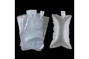 100 Pack,Free Hand Pump AIR PAKPRO 3.9x9.8inch Clear Plastic Inflatable Air Packaging Bags Air Pillows Air Cushions Buffer Bags Void Fill Cushioning for Shipping and Packaging,VFC1025