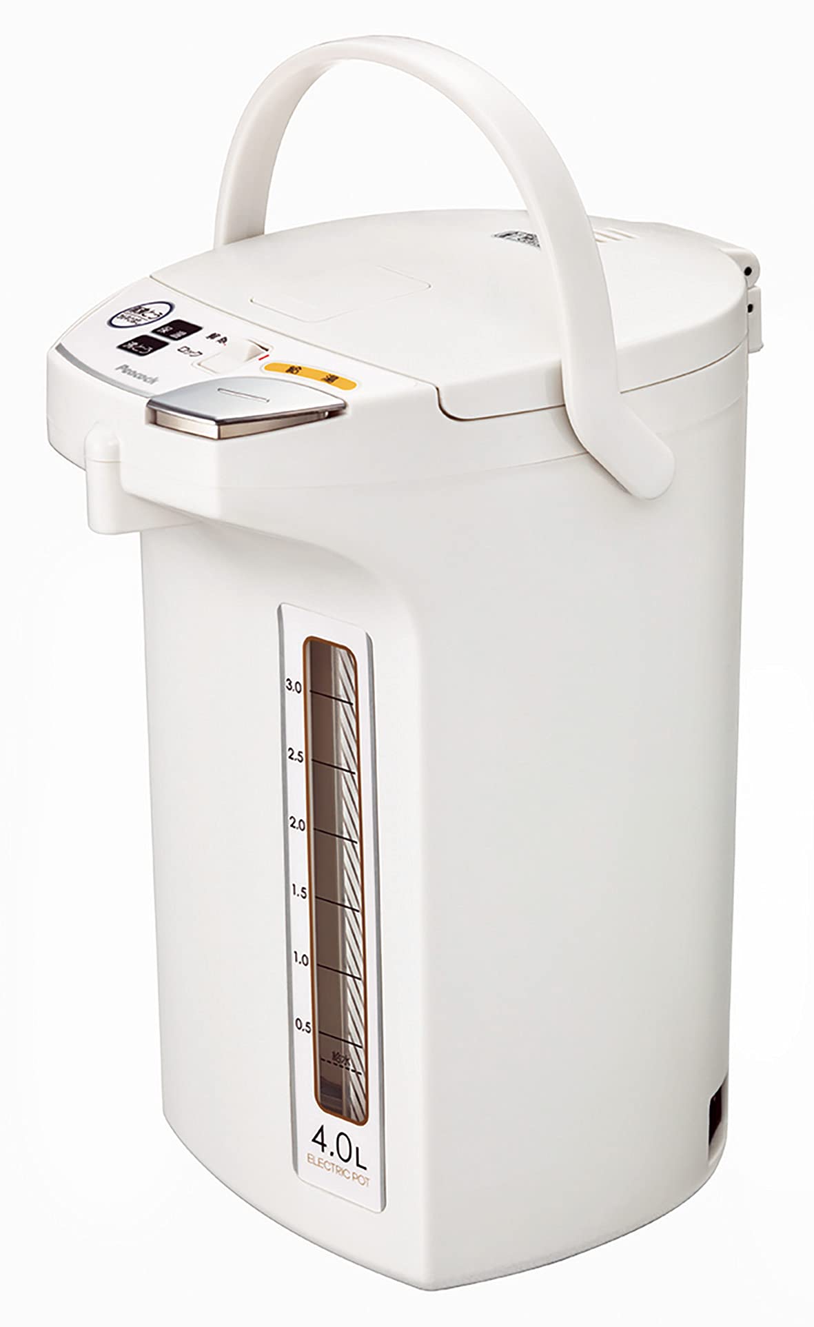 ピーコック 電気ポット 4L 保温機能 カルキとばし機能 ステンレス内容器 湯沸かしポット 空だき防止 電動給湯式 保温ポット 4リットル ホワイト WMJ-40 W商品画像