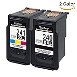 Valuetoner Remanufactured Ink Cartridge Replacement For Canon PG-240XXL CL-241XL Extra High Yield 5204B001 5208B001 (1 Black, 1 Color) 2 Pack Compatible With PIXMA MG2120 MG2220 MG3120 MG3122 MG3220 MG3222 MG3520 MG4120 MG4220 MX372 MX392 MX432 MX439 MX452 MX459 MX472 MX479 MX512 MX522 MX532 Printer