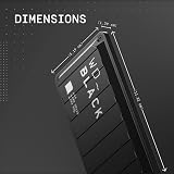 WD_BLACK P50 500GB NVMe SSD Game Drive - 2000MB/s, PC, Xbox, PlayStation view 2