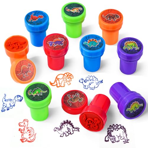 10pcs-anime Dinosaur Cartoon Stamp