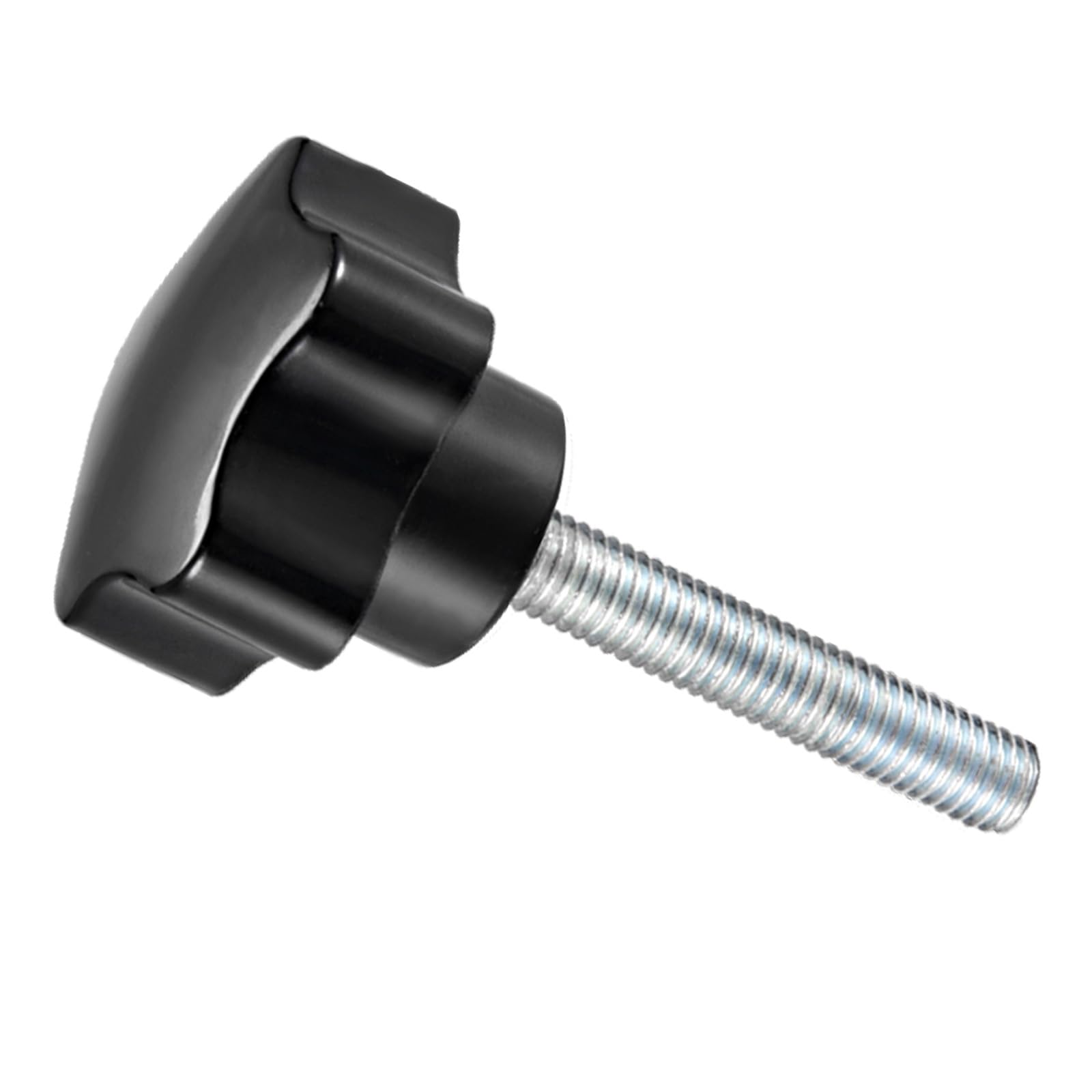 CoCud Star Clamping Knobs, M8 x 30mm Male Thread 30.5mm Head, Plastic Thumb Screw Grip Hand Knobs Threaded Bolt Black - (Applications: for Lathe Machinery), 1-Piece