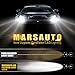 Marsauto H11 Fog Bulbs, H8 H9 Bright Cool White 6000K 6000LM Adjustable Angle for Fog Light, Pack of 2