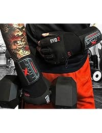 Skott 2018 Evo 2 X-Edition - Guantes de levantamiento de pesas con soporte integrado para muñeca (talla XL), doble costura para mayor durabilidad, los mejores accesorios de fitness y ejercicio
