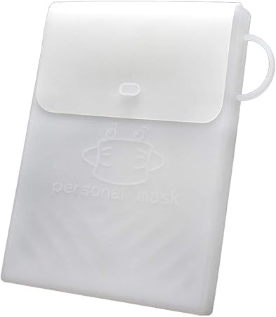 Amazon シリコン マスクケース 携帯用 Kakup 収納ボックス 大容量 抗菌 衛生 防水 防塵 持ち運び便利 マスクボックス 子供 大人用 半透明 Kakup 布マスク