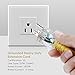 SIMBR 100 FT 12/3 Extension Cord Outdoor/Indoor, Heavy Duty Electrical Cord with Lighted 3 Outlets, 3 Prong, 15 Amps, UL Listed, SJTW - Power Your Household, Office and Garden Electric Appliance
