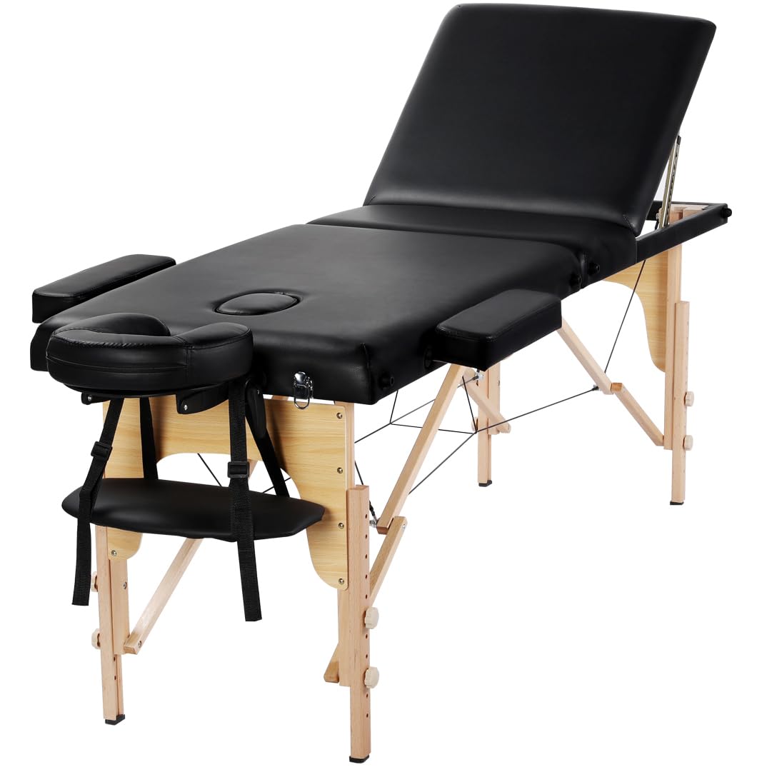 Yaheetech Massage Table Portable Adjustable Massage