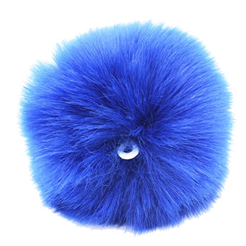 DIY 12pcs Faux Rabbit Fur Fluffy Pompom Ball for Knitting Hat Hats (9cm mix colors)