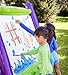 HearthSong Giant Inflatable Indoor and Outdoor Easel with Paints, Sponges, Brushes, and Built-in Art Tray, 62