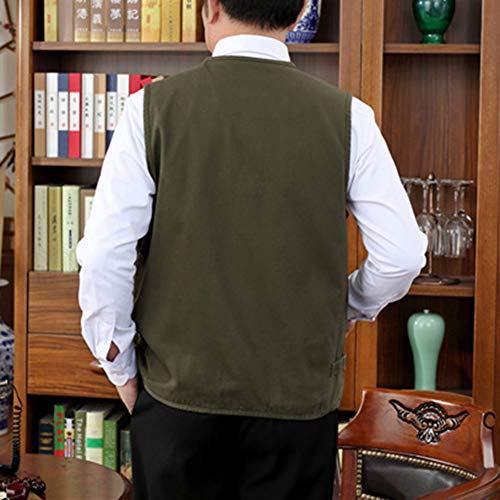 QitunC Outdoor Sport Weste Anglerweste Herren Draussen Fischenjacke Multi-Taschen Fotografie Wandern Klettern – Bild 6
