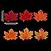 Hotop 300 Pieces Loose Faux Autumn Leaves Artificial Maple Leaves Fake Fall Dried Leaves Decor for Art Scrapbooking Crafts Wedding Decorations Thanksgiving Day Halloween Party Supplies