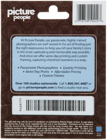Picture People Gift Card $25