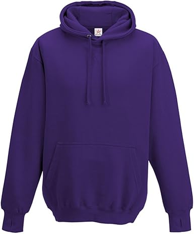 purple plain hoodie
