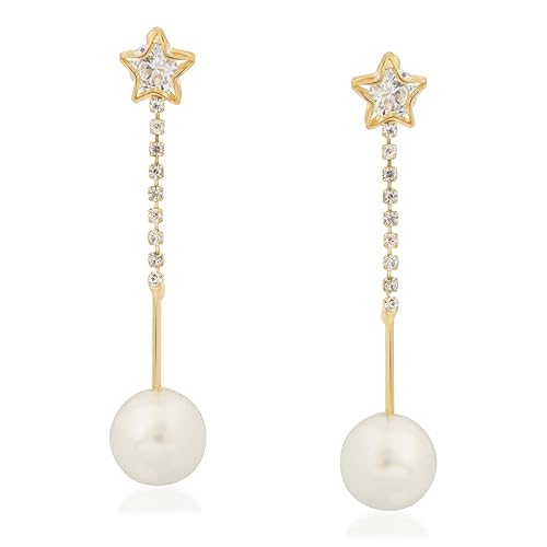 VK Jewels Earring Dangler Earrings for Women (Golden) (vkerz1267g)