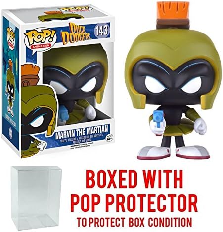 Duck Dodgers - Marvin the Martian Funko Pop Collectible Vinyl Figure Bundled with Pop Protector