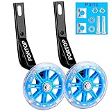 FORTOP Bicycle Training Wheels Heavy Duty Rear with Stabilizers Mounted Kit for Kids Boy Girls Bikes of 12 14 16 18 20 Inch