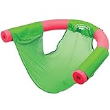 SwimWays (Set/2) Floating Pool Noodle Sling Mesh Chairs - Water Relaxation