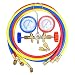 Yescom R410a Refrigerant Manifold Gauges 5' Hoses HVAC Halogen Diagnostic Tools primary