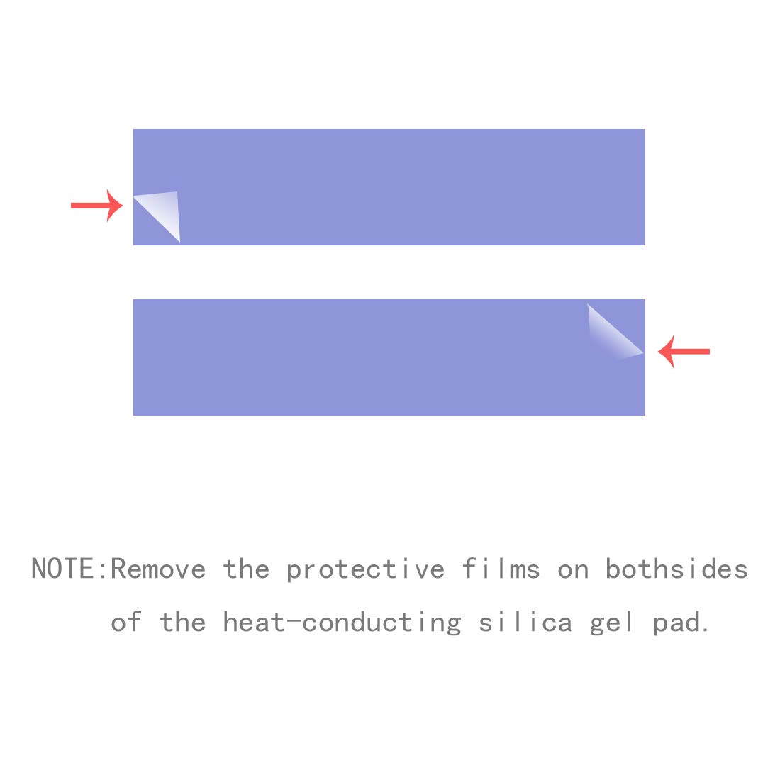 NVME M.2 Thermal pad，M.2 SSD Thermal Cooling Pad, 70x20x0.5/1mm for M.2 2280 SSD NVMe Heatsinks (20PCS Pack)