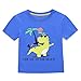 Dailybella Baby Boys Clothes Short Sleeve T-Shirts Shorts Set 2pcs Dinosaur Summer Toddler Outfits Clothing (24M (18-24 Months), Blue)