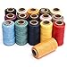 KINGSO 284 Yards Leather Sewing Waxed Thread DIY Craft Black