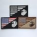SpaceAuto USA American Flag w/ Marine Corps USMC Military Tactical Morale Badge Patch 3