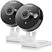 Funlux 720p HD WiFi Wireless Smart Home Security Camera System Indoor Two-Way Audio Night Vision Motion Detection 115 Degree Viewing Angle (2 Pack)