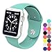 XIYA Soft Silicone Replacement Sport Band for Apple Watch for 2 Lengths, (Mint Green,42mm)