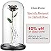 DEFAITH 24K Gold Dipped Real Rose Gifts, Best Wedding Anniversary Valentines Day Love Gift for Her Wife Girlfriend Spouse, Black with Stand