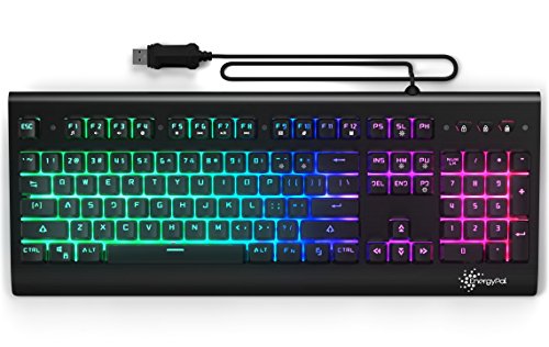 EnergyPal FireBold P360 Backlit Wired Gaming Keyboard with a Mechanical-Feel EnergyPal FireBold P360 Backlit Wired Gaming Keyboard with a Mechanical-Feel
